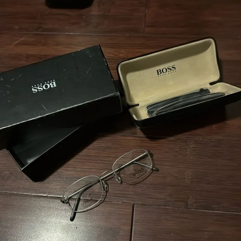 Hugo Boss Titanium Glasses - BRAND NEW - New Case & Box is Included
